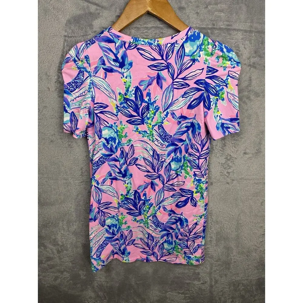 Lilly Pulitzer‎ Mini Harriet Girls Dress Straight Fit Sash Lilac Size L (8-10) - Picture 5 of 7